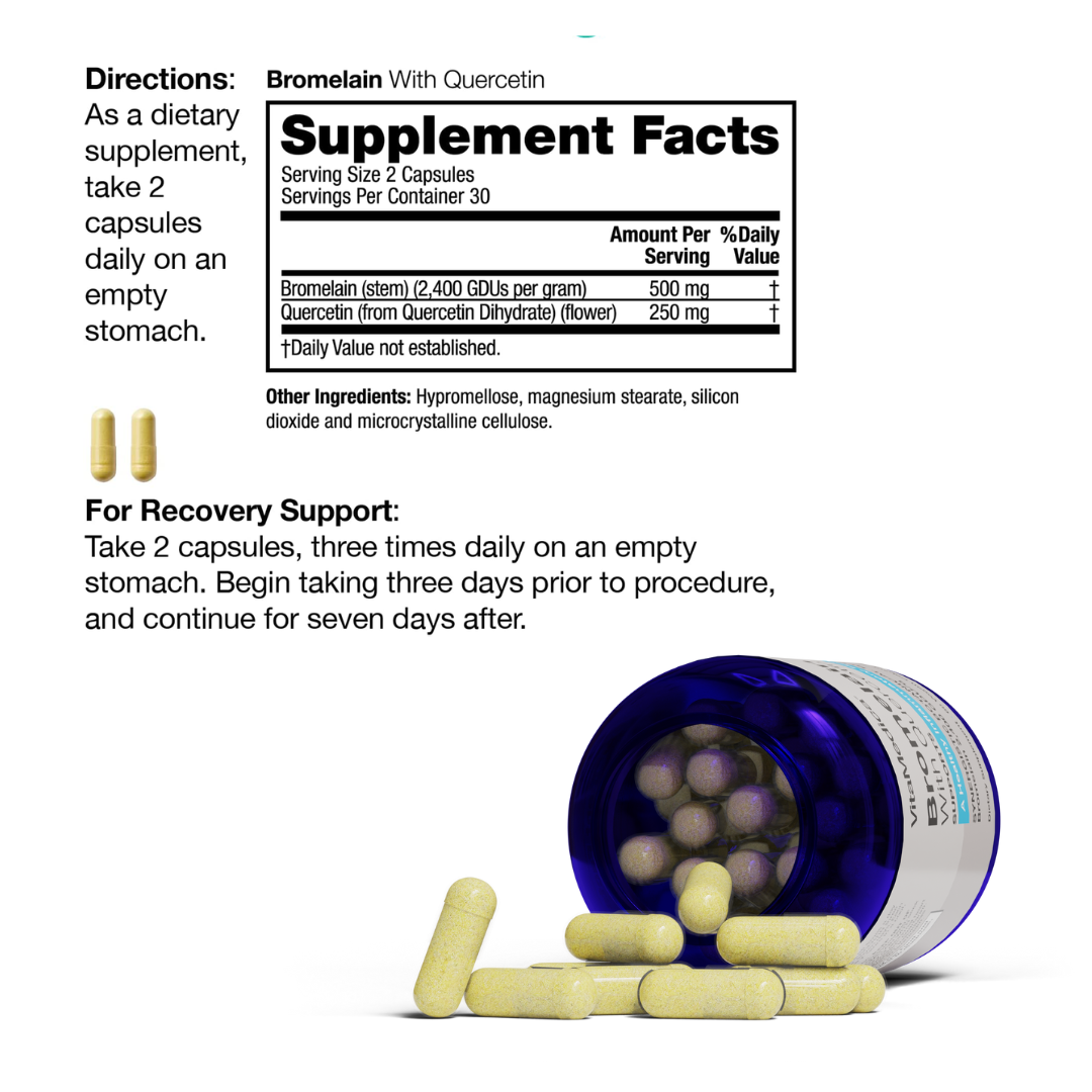 Arnica Montana 30X HPUS Tablets (150) + Bromelain with Quercetin Bottle