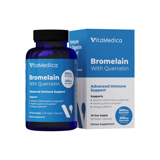 Bromelain with Quercetin Bottle